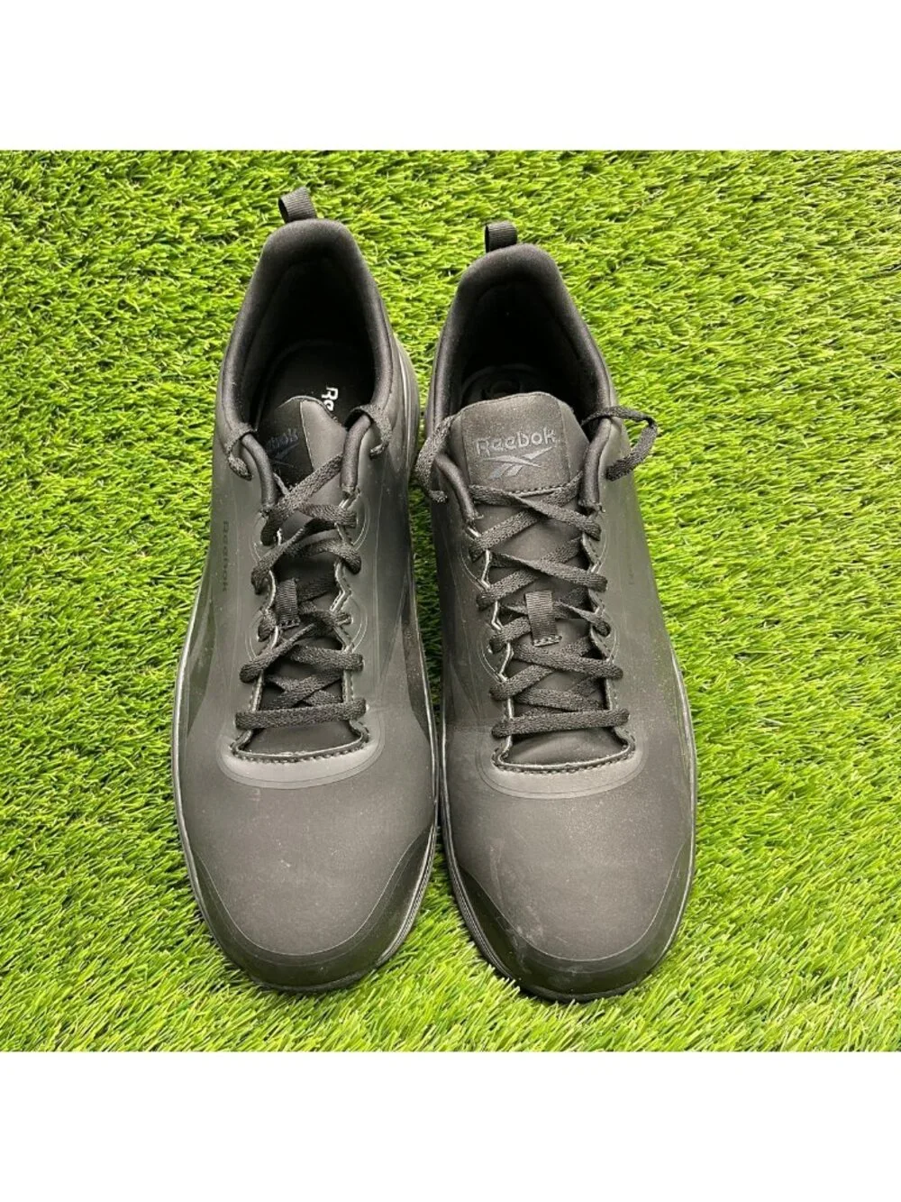 Reebok Lite Plus 4 Mens Size 10.5 Triple Black Composite Toe Safety Work Shoes